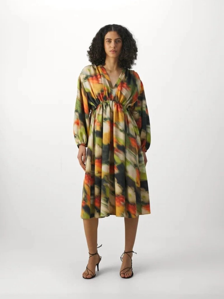 Nwt Stine Goya Veroma Printed Midi Dress Sz S $460 — image 4 of 8